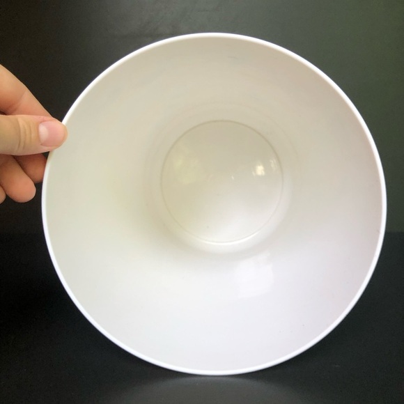 Vintage 90s Floral Trash Can Small White Plastic Retro Grandmacore Wastebasket - Picture 4 of 7